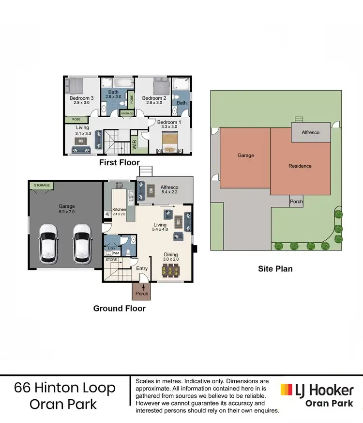 Floorplan of Homely house listing, 66 Hinton Loop, Oran Park NSW 2570