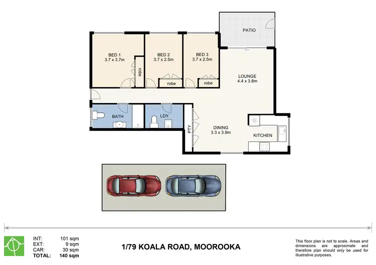 Floorplan of Homely unit listing, 1/79 Koala Road, Moorooka QLD 4105