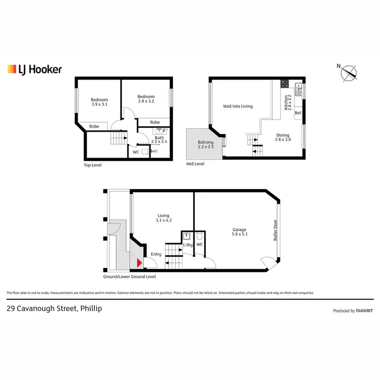 Floorplan of Homely townhouse listing, 29 Cavanough Street, Phillip ACT 2606