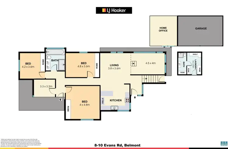 Floorplan of Homely house listing, 8-10 Evans Street, Belmont VIC 3216