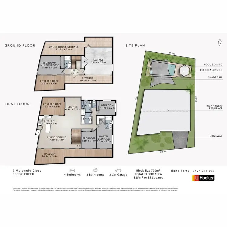 Floorplan of Homely house listing, 9 Molonglo Close, Reedy Creek QLD 4227