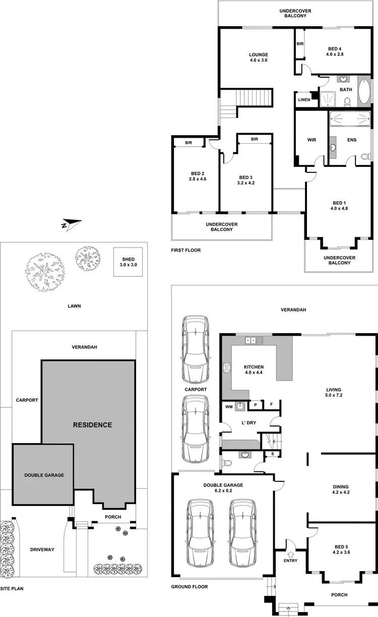 Floorplan of Homely house listing, 43 Fourth Avenue, Condell Park NSW 2200