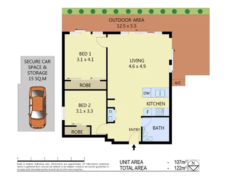 Floorplan of Homely unit listing, 40/15-21 Mindarie Street, Lane Cove NSW 2066
