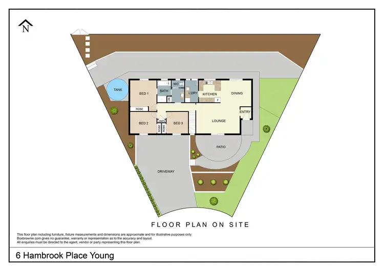 Floorplan of Homely house listing, 6 Hambrook Place, Young NSW 2594