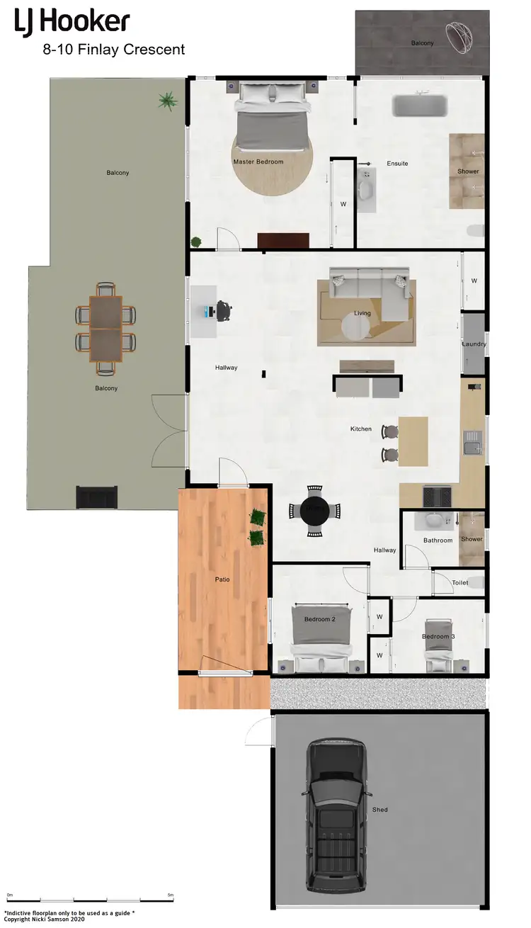 Floorplan of Homely rural property listing, 8-10 Finlay Crescent, Oak Beach QLD 4877