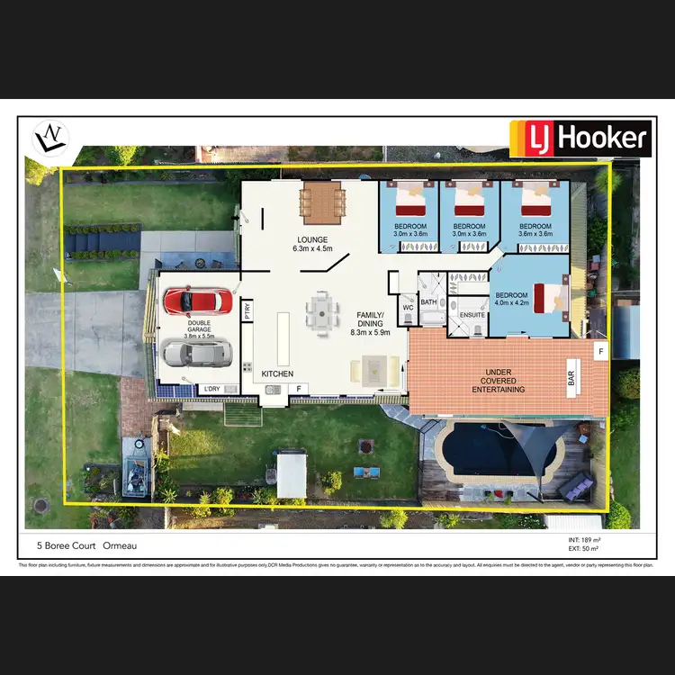 Floorplan of Homely house listing, 5 Boree Court, Ormeau QLD 4208