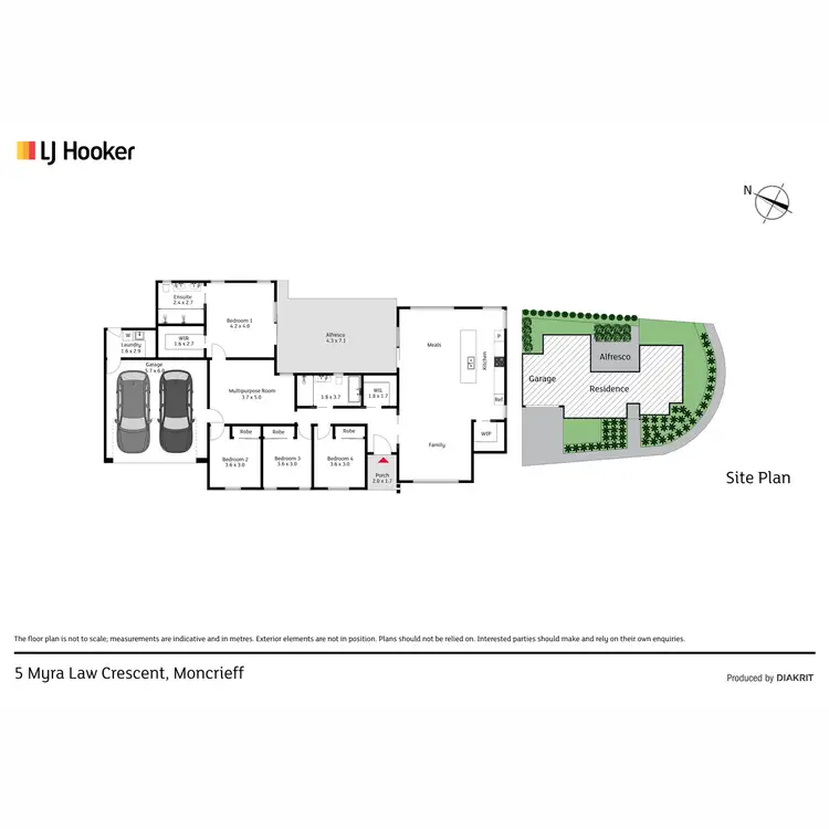 Floorplan of Homely house listing, 5 Myra Law Crescent, Moncrieff ACT 2914