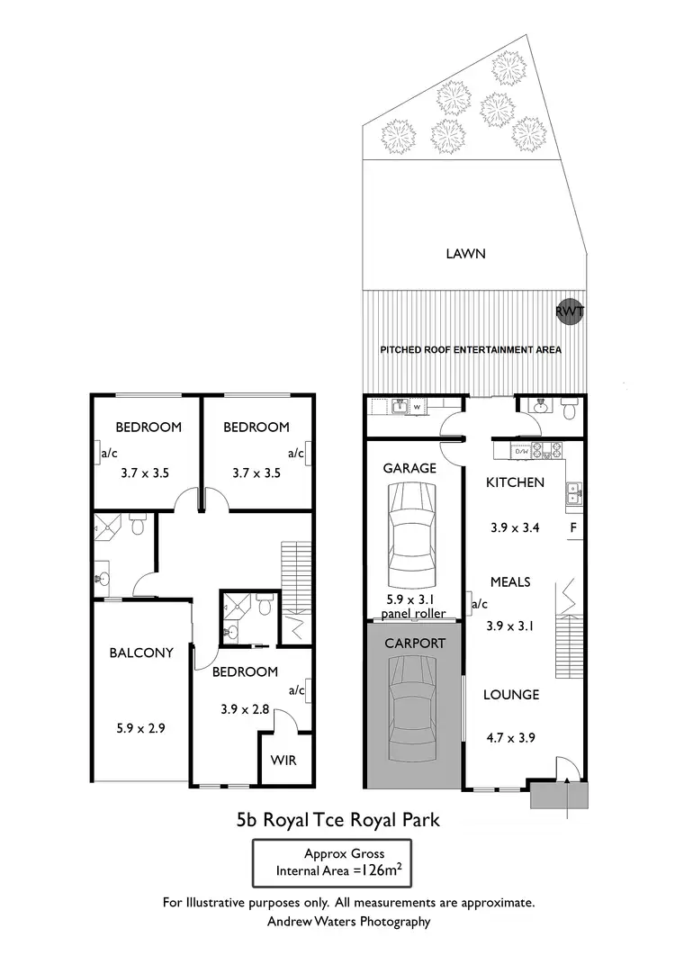 Floorplan of Homely townhouse listing, 5B Royal Terrace, Royal Park SA 5014