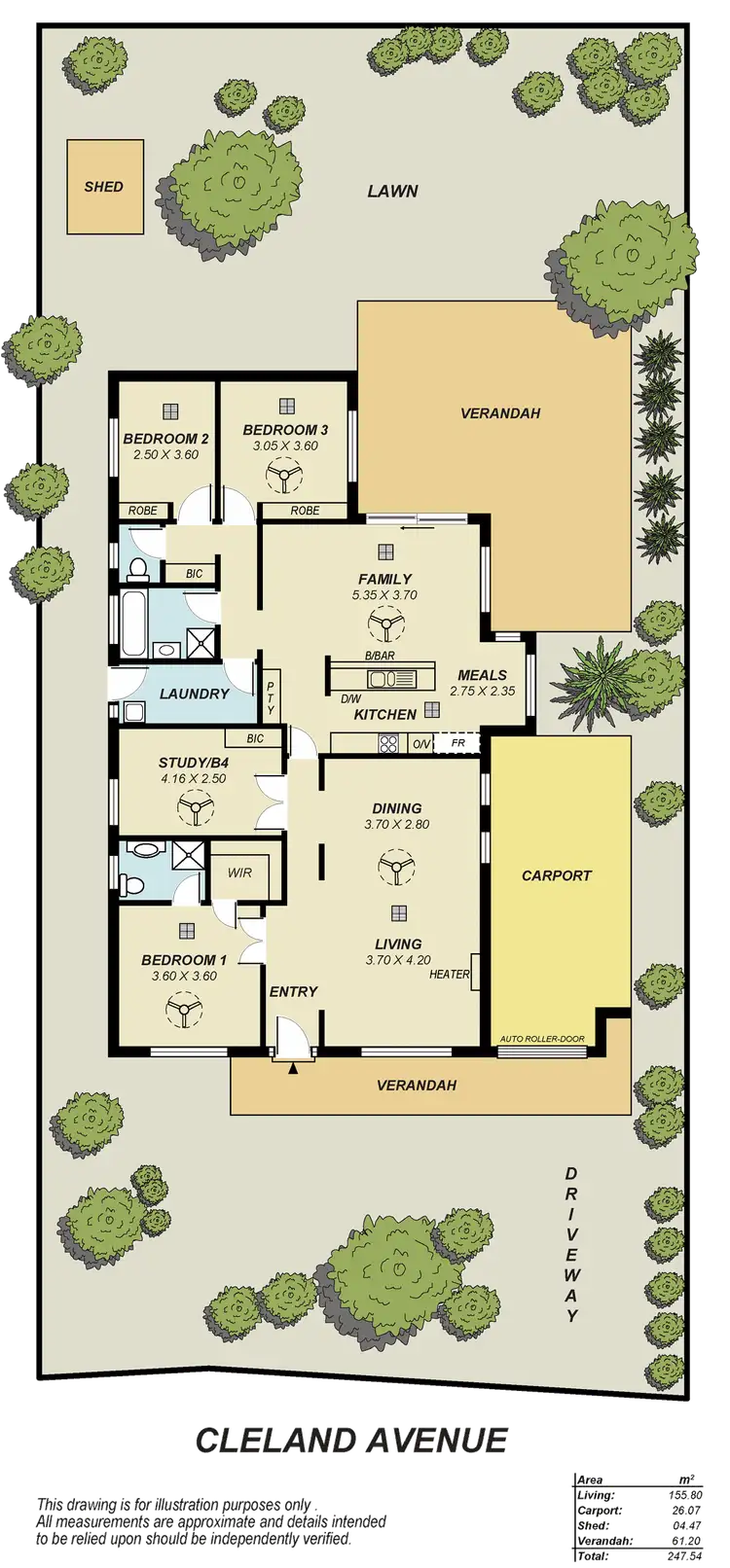 Floorplan of Homely house listing, 6 Cleland Avenue, Blakeview SA 5114