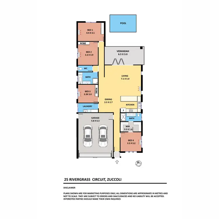 Floorplan of Homely house listing, 25 Rivergrass Circuit, Zuccoli NT 832