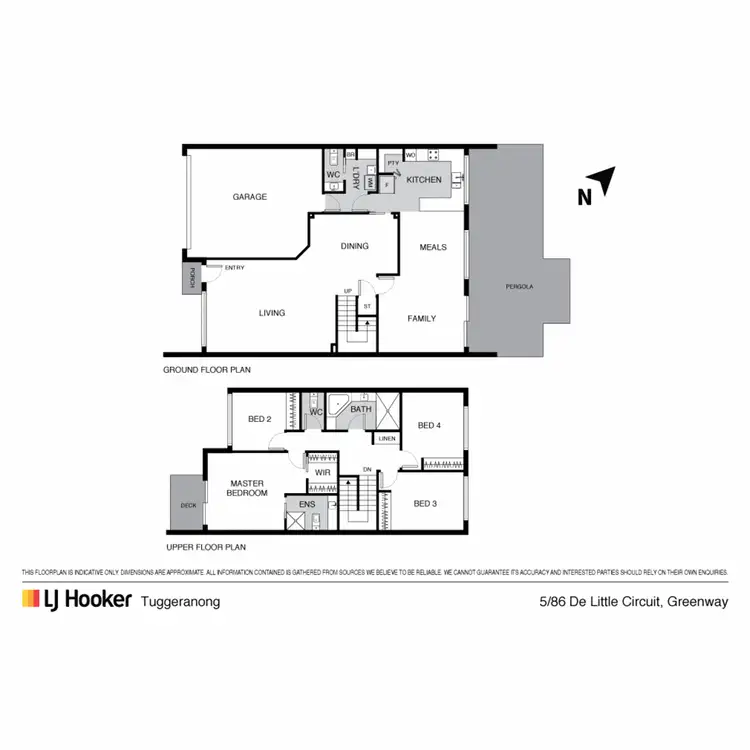 Floorplan of Homely townhouse listing, 86 De Little Circuit, Greenway ACT 2900