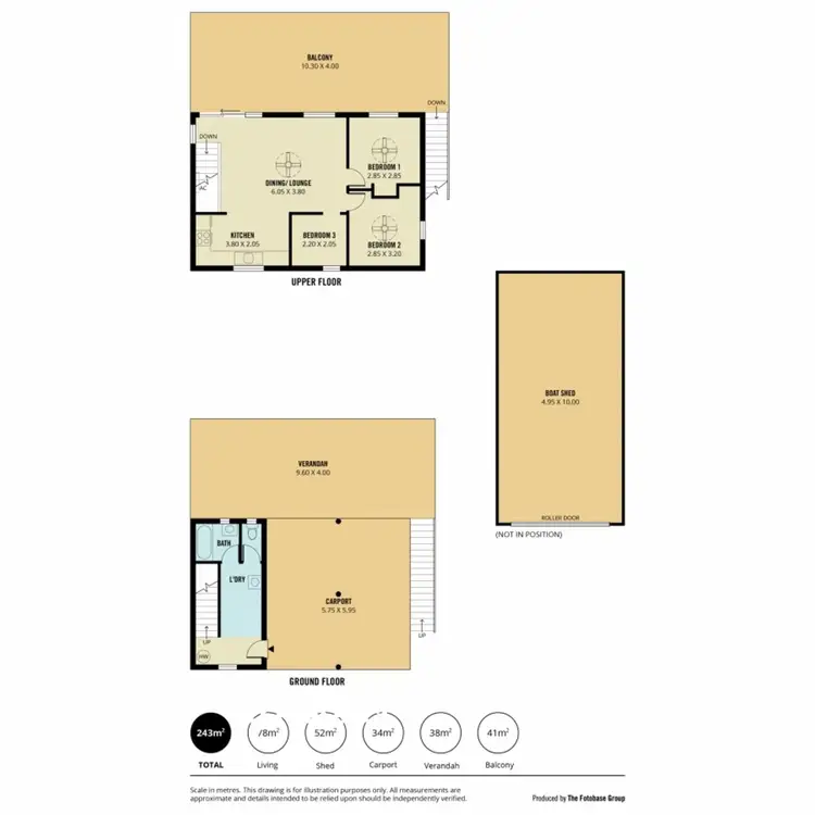 Floorplan of Homely house listing, Shack 1 Cliff View Drive, Walker Flat SA 5238