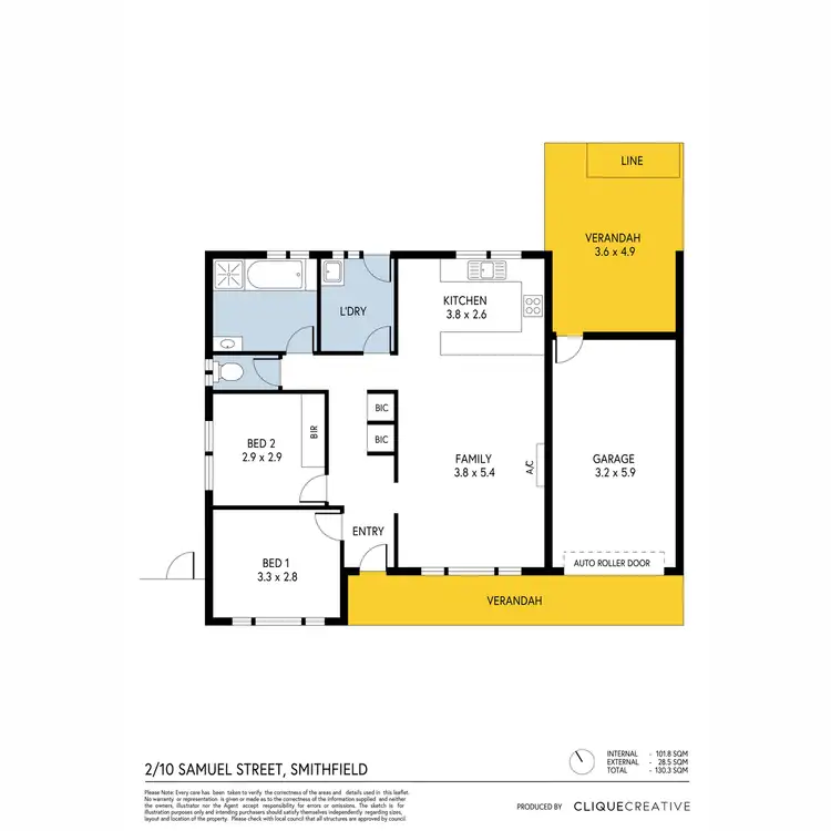 Floorplan of Homely house listing, 2/10 Samuel Street, Smithfield SA 5114