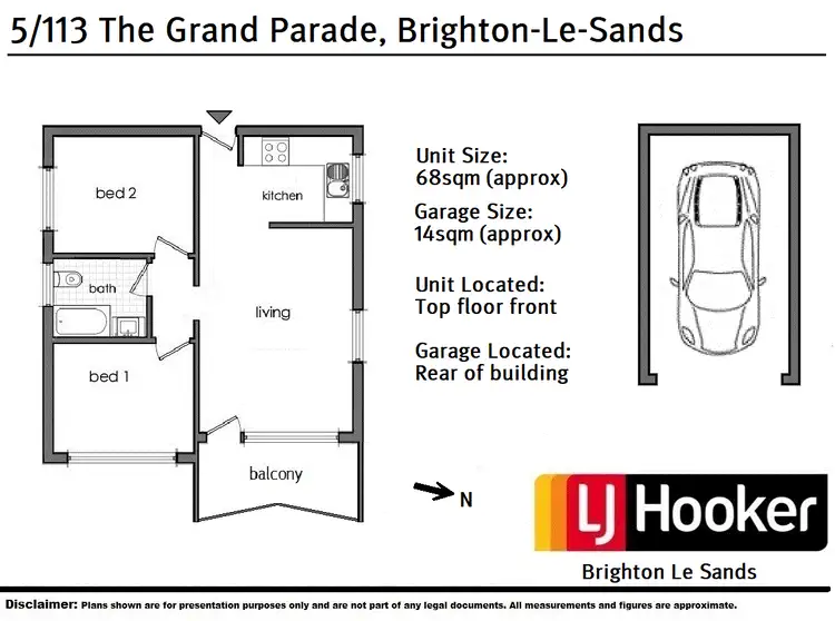 Floorplan of Homely unit listing, 5/113 The Grand Parade, Brighton-le-sands NSW 2216