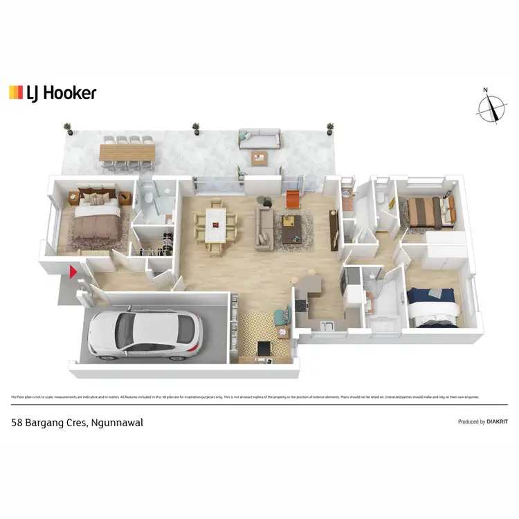 Floorplan of Homely house listing, 58 Bargang Crescent, Ngunnawal ACT 2913