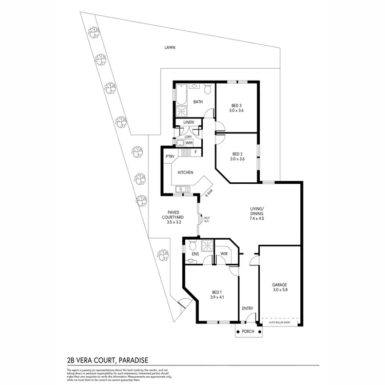 Floorplan of Homely house listing, 2B Vera Court, Paradise SA 5075