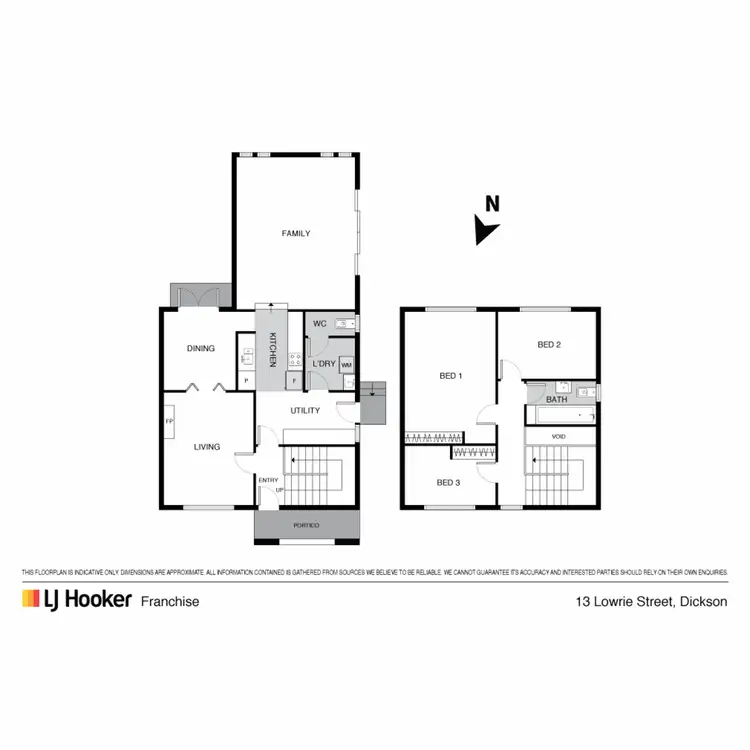 Floorplan of Homely house listing, 13 Lowrie Street, Dickson ACT 2602