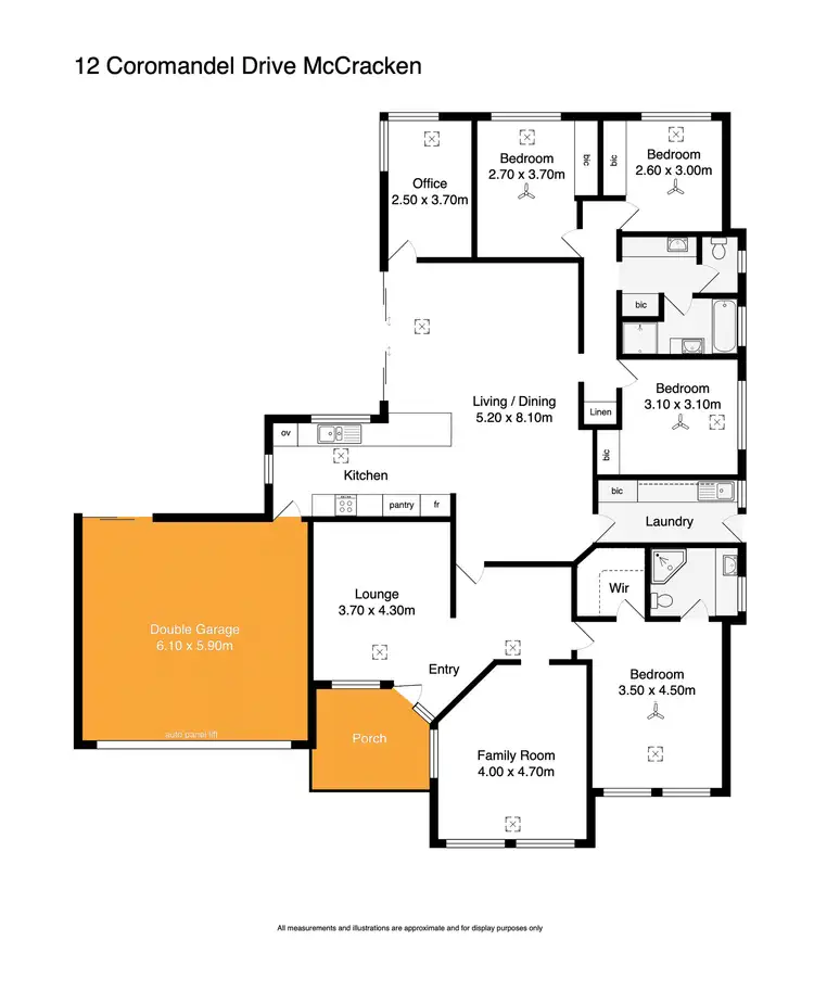 Floorplan of Homely house listing, 12 Coromandel Drive, Mccracken SA 5211