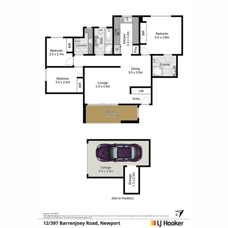 Floorplan of Homely unit listing, 12/397 Barrenjoey Road, Newport NSW 2106