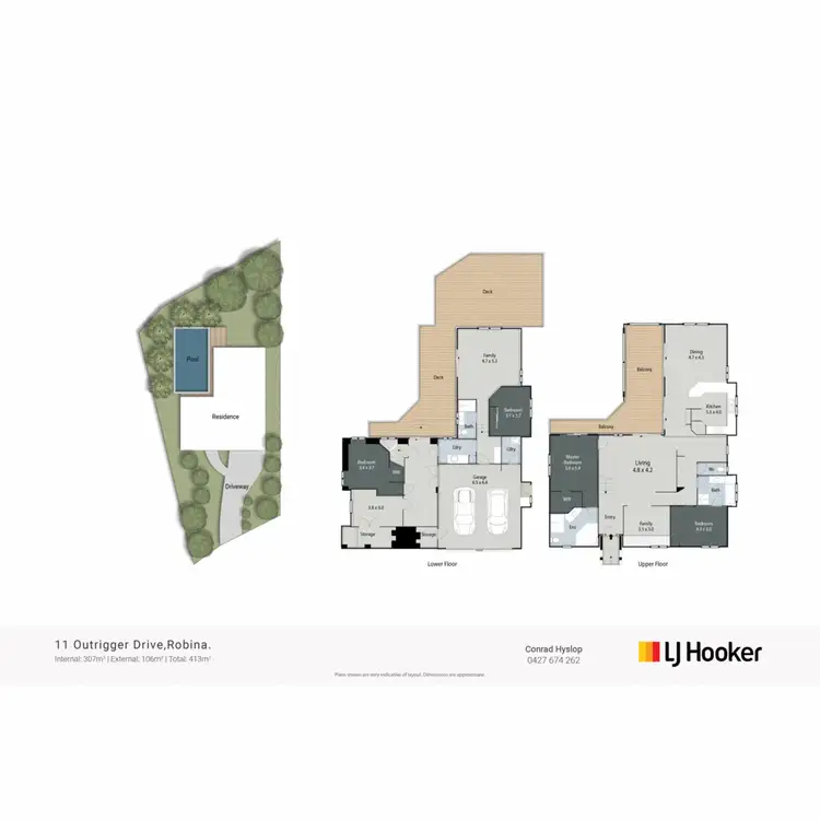 Floorplan of Homely house listing, 11 Outrigger Drive, Robina QLD 4226