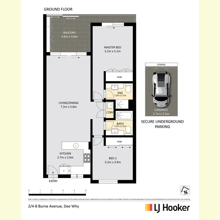 Floorplan of Homely apartment listing, 2/4-8 Burne Avenue, Dee Why NSW 2099