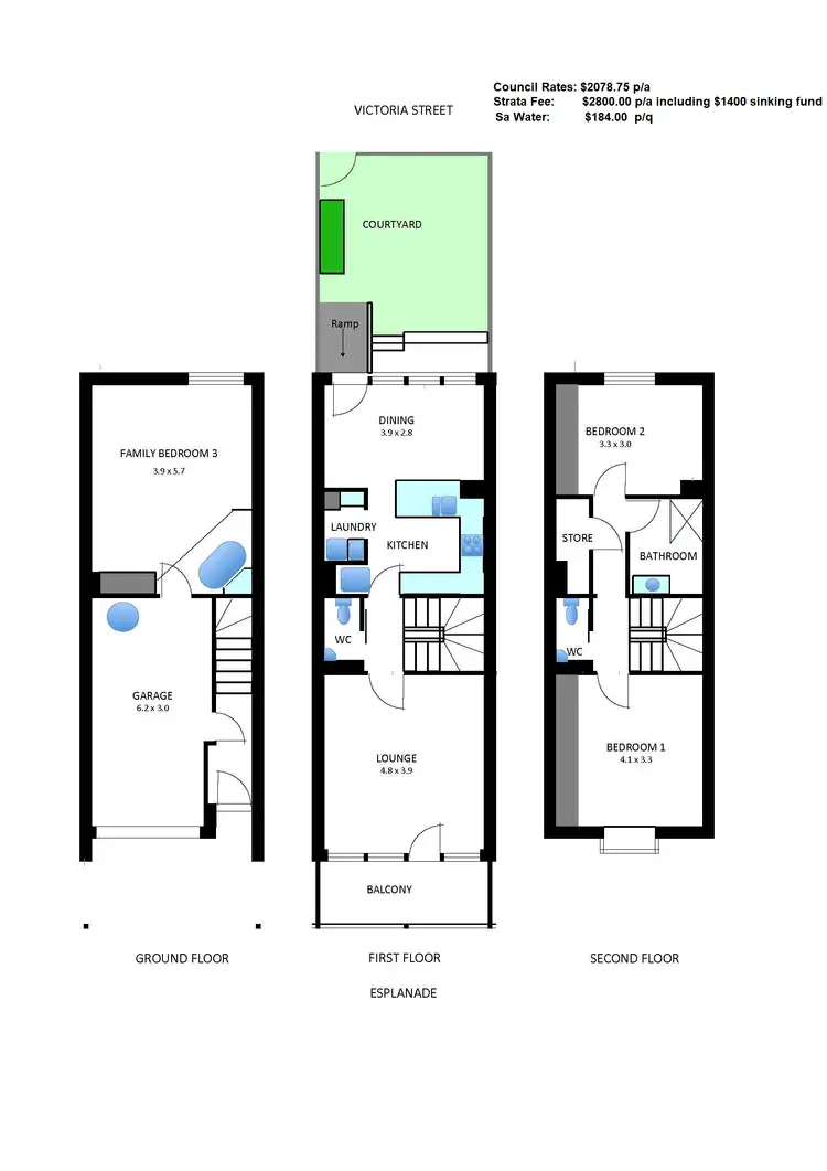 Floorplan of Homely unit listing, Unit 6/22 Esplanade, Victor Harbor SA 5211