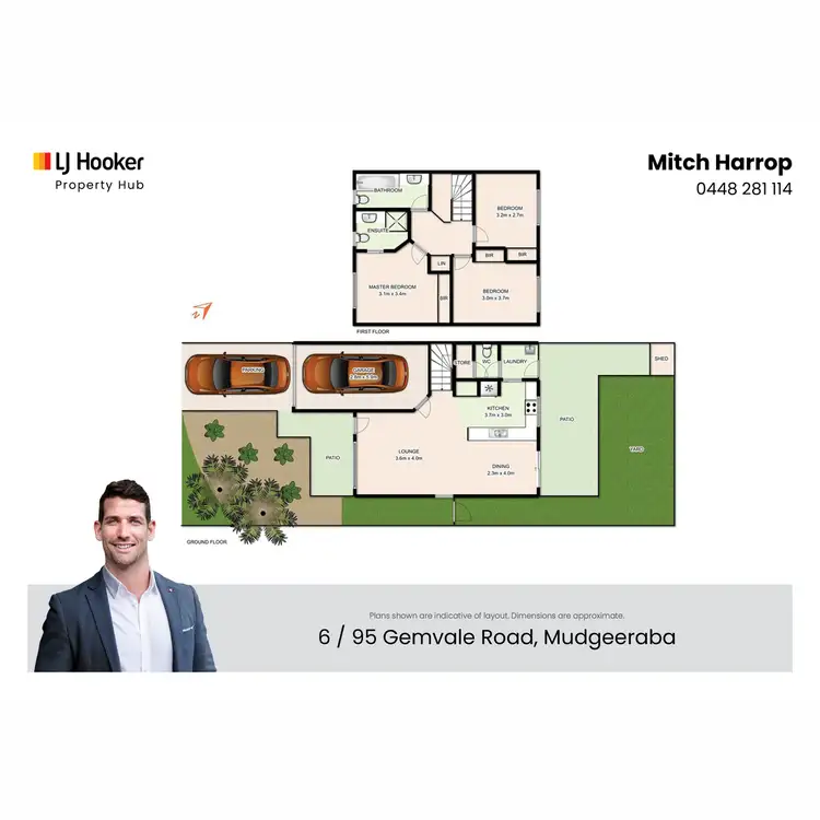 Floorplan of Homely townhouse listing, 6/95 Gemvale Road, Mudgeeraba QLD 4213