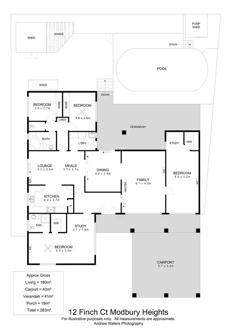 Floorplan of Homely house listing, 12 Finch Court, Modbury Heights SA 5092