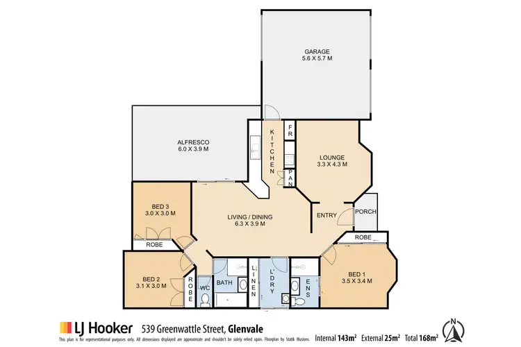 Floorplan of Homely house listing, 539 Greenwattle Street, Glenvale QLD 4350