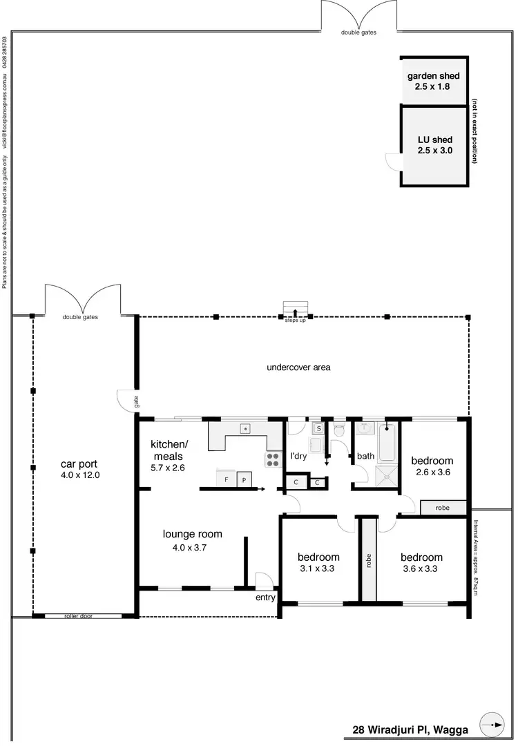 Floorplan of Homely house listing, 28 Wiradjuri Crescent, Wagga Wagga NSW 2650