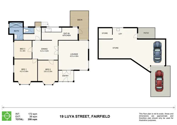 Floorplan of Homely house listing, 19 Luya Street, Fairfield QLD 4103