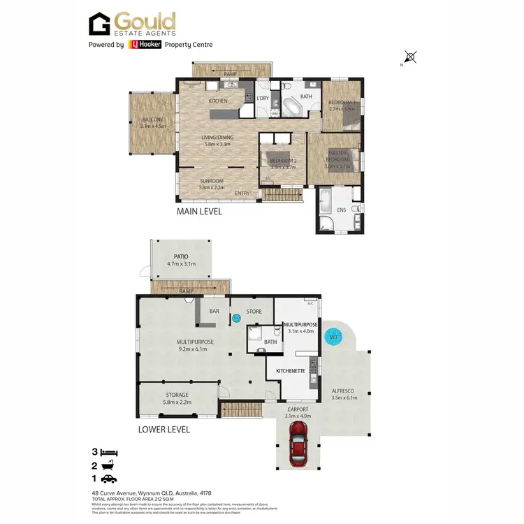 Floorplan of Homely house listing, 48 Curve Avenue, Wynnum QLD 4178