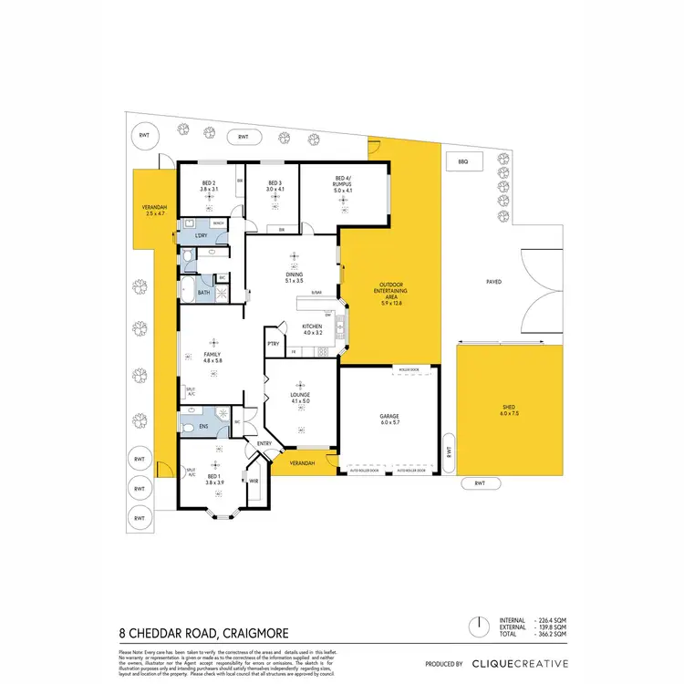 Floorplan of Homely house listing, 8 Cheddar Road, Craigmore SA 5114