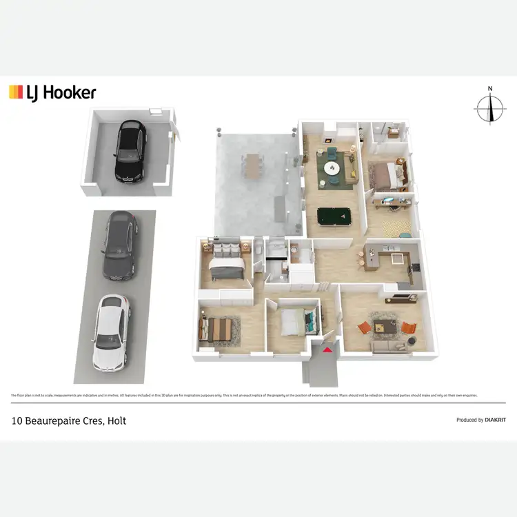 Floorplan of Homely house listing, 10 Beaurepaire Crescent, Holt ACT 2615