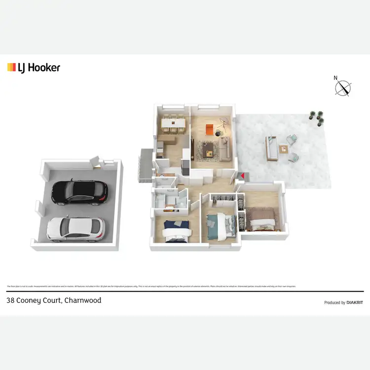 Floorplan of Homely house listing, 38 Cooney Court, Charnwood ACT 2615