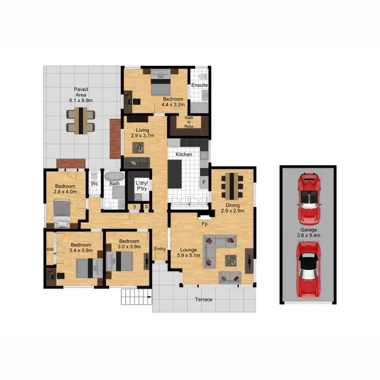 Floorplan of Homely house listing, 14 Dugan Street, Deakin ACT 2600