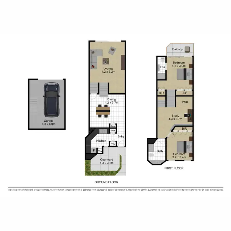 Floorplan of Homely townhouse listing, 41 Darling Street, Barton ACT 2600