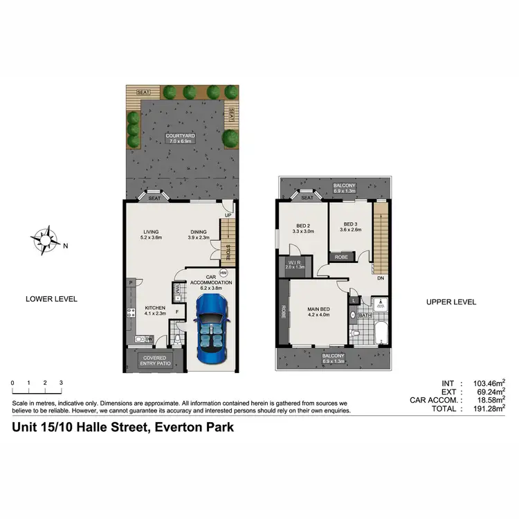 Floorplan of Homely townhouse listing, 15/10 Halle Street, Everton Park QLD 4053