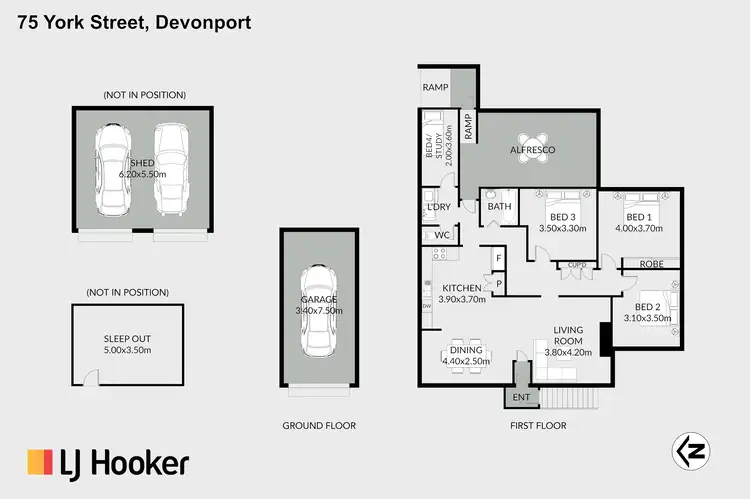 Floorplan of Homely house listing, 75 York Street, Devonport TAS 7310