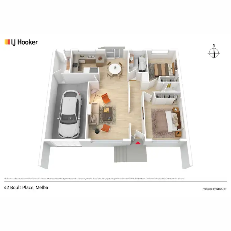 Floorplan of Homely townhouse listing, 42 Boult Place, Melba ACT 2615