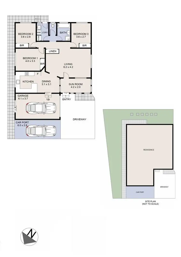 Floorplan of Homely villa listing, 2/1 Wilton Place, Coffs Harbour NSW 2450