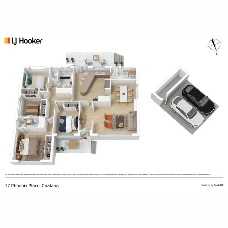 Floorplan of Homely house listing, 17 Phoenix Place, Giralang ACT 2617