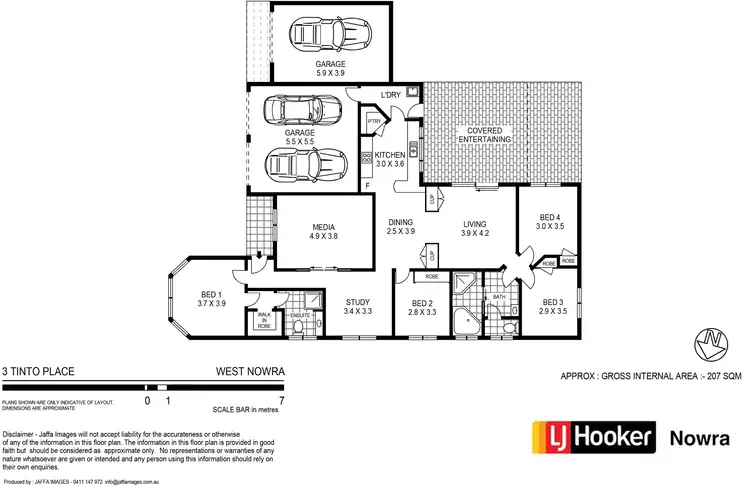 Floorplan of Homely house listing, 3 Tinto Place, West Nowra NSW 2541