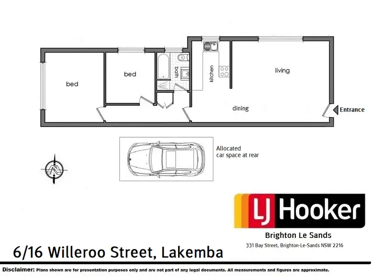 Floorplan of Homely unit listing, 6/16 Willeroo Street, Lakemba NSW 2195