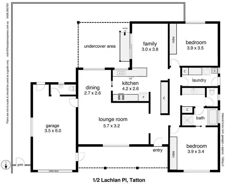 Floorplan of Homely house listing, Unit 1/2 Lachlan Place, Tatton NSW 2650
