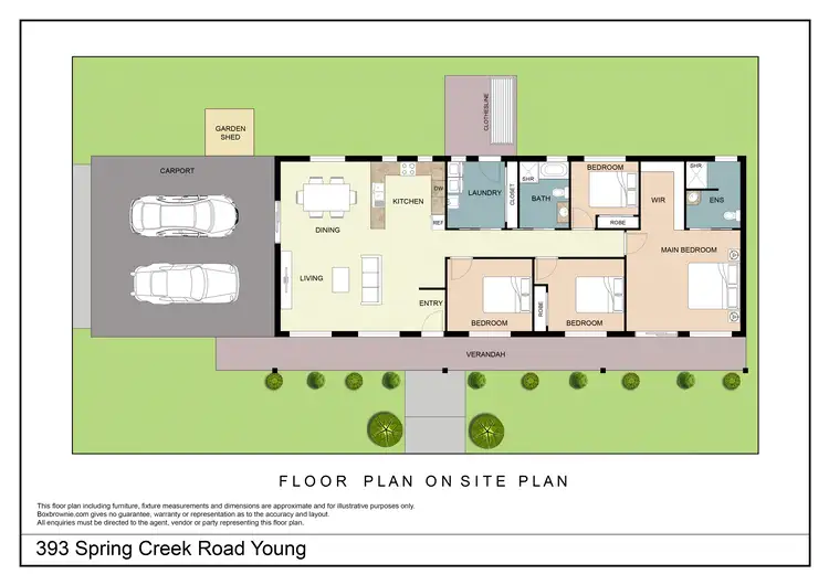 Floorplan of Homely house listing, 393 Spring Creek Road, Young NSW 2594