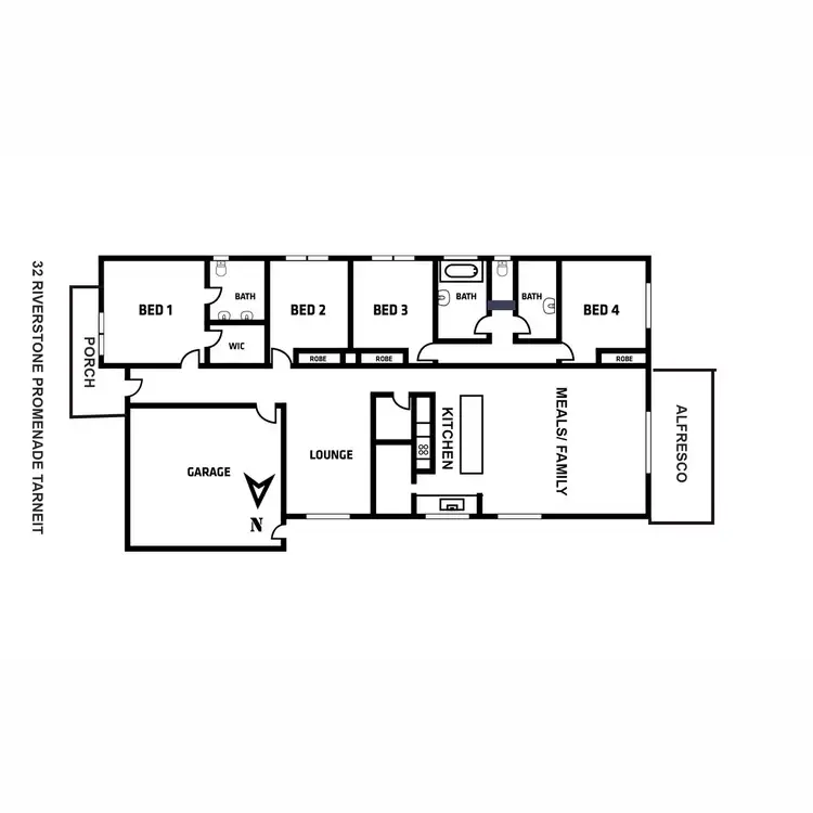 Floorplan of Homely house listing, 32 Riverstone Promenade, Tarneit VIC 3029