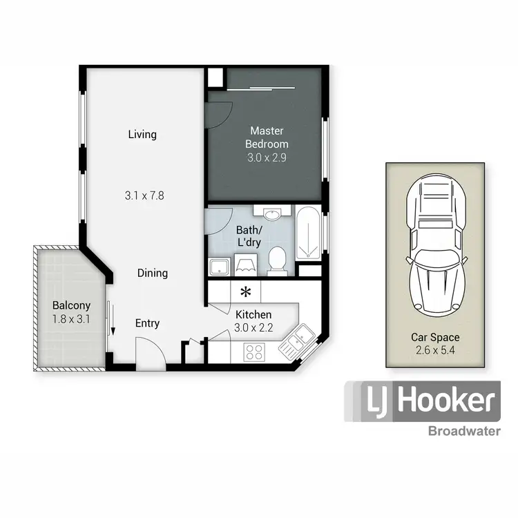 Floorplan of Homely unit listing, 7/434 Marine Parade, Biggera Waters QLD 4216