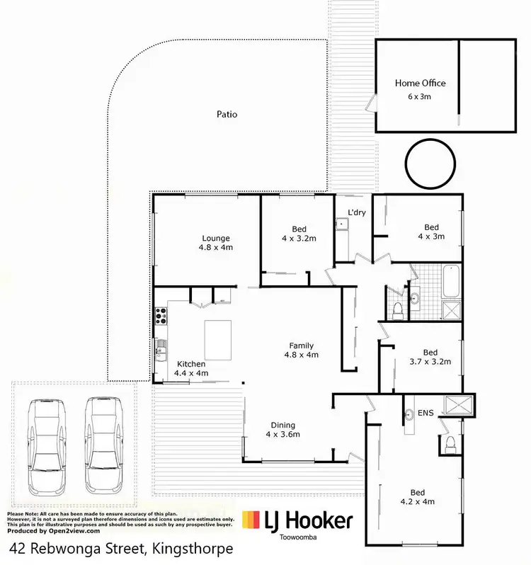 Floorplan of Homely house listing, 42 Rebwonga Street, Kingsthorpe QLD 4400