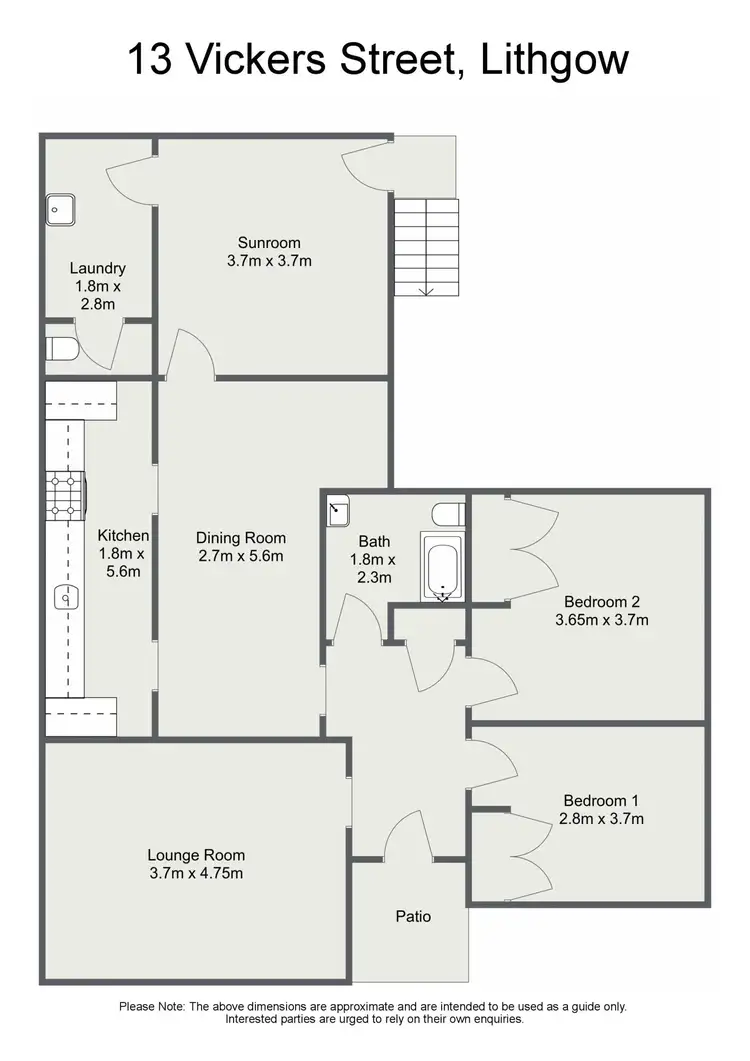 Floorplan of Homely house listing, 13 Vickers Street, Lithgow NSW 2790